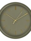 Wandklok - Groen met Goud, Geruisloos Uurwerk Ø 30 cm