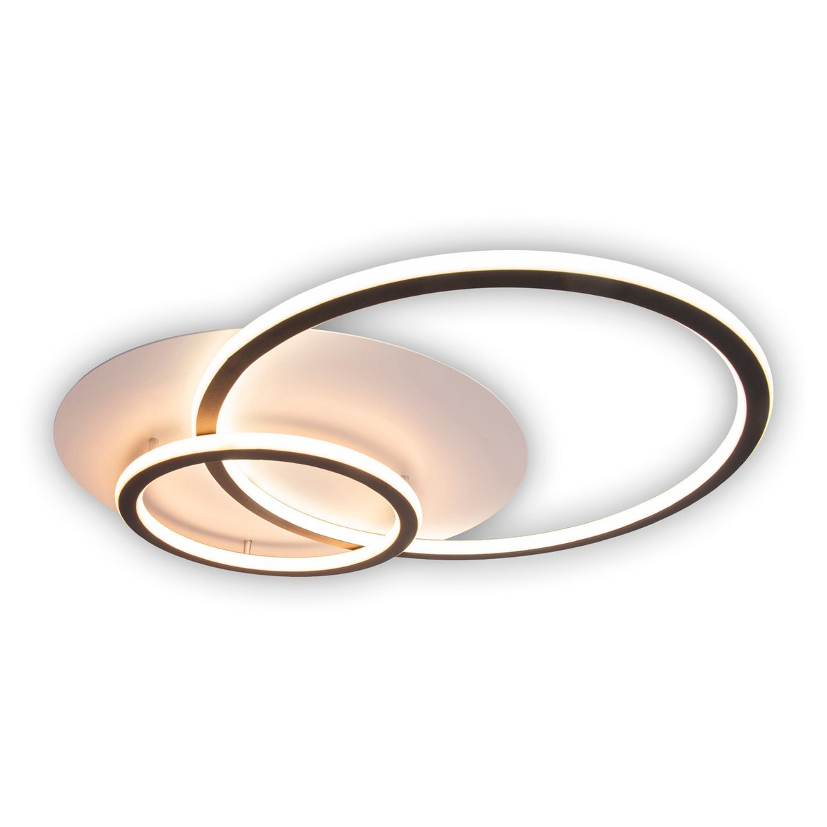 Näve Kirk Plafondlamp met Drie Ringen - Zwart/Wit - Afbeelding 4
