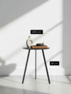 Seatle Bijzettafel Zwart voor Buiten Ø 38 cm