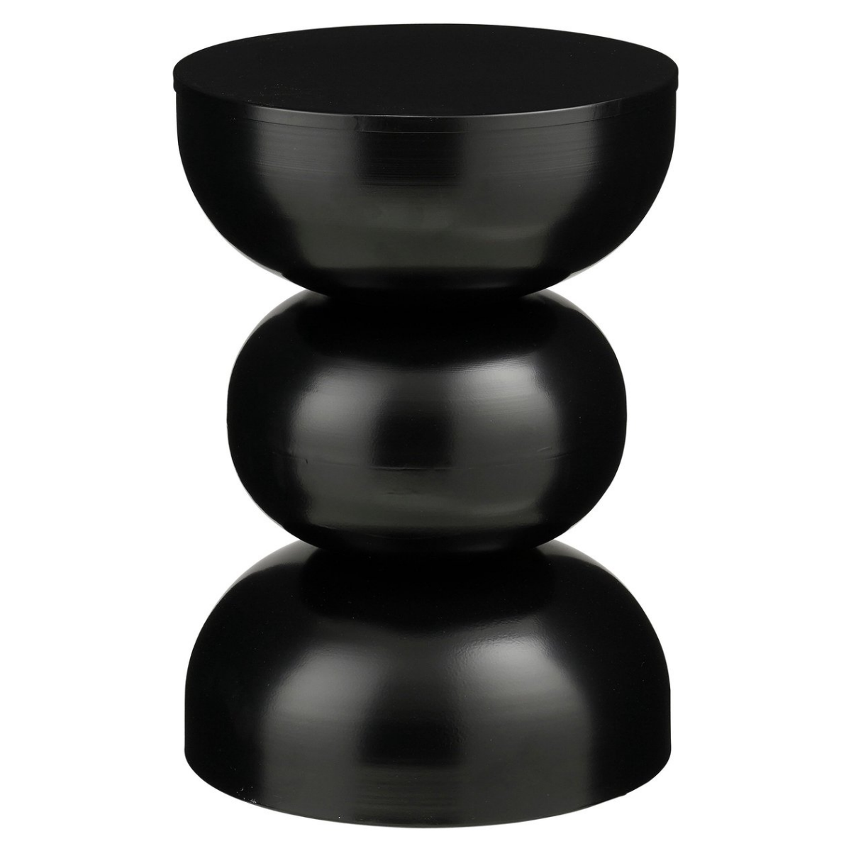 Luna Ronde Bijzettafel Zwart 32 cm - Afbeelding 2