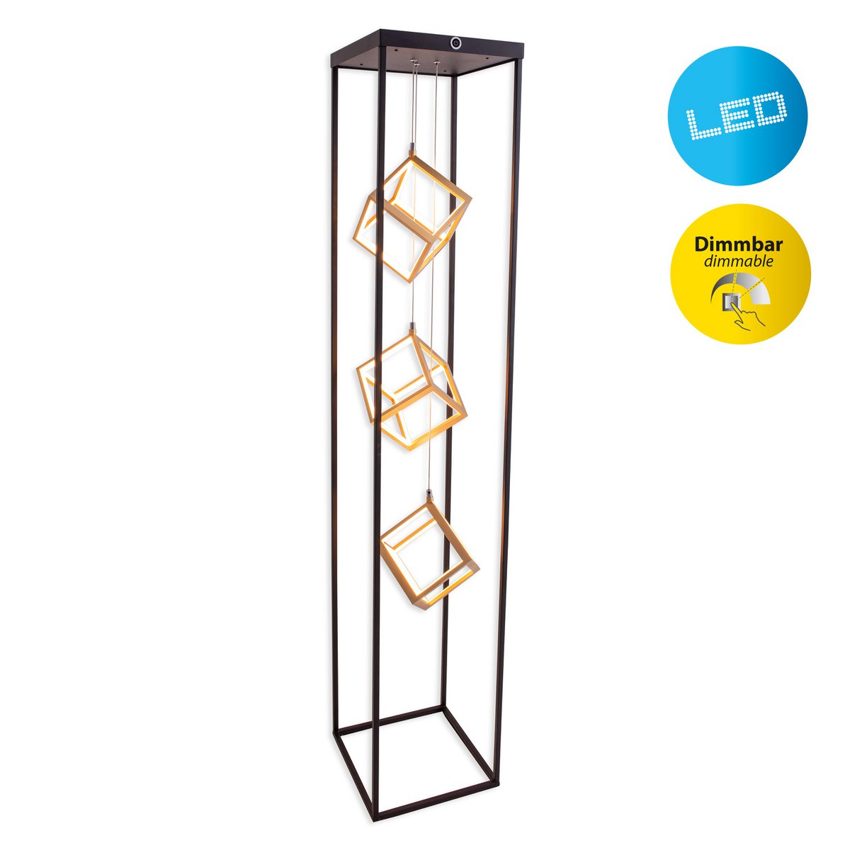LED vloerlamp h: 140cm "Tripoli" - Afbeelding 2