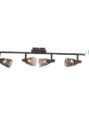 LED plafondlamp Antigua met 4 spots in roestkleur