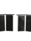 Zwart metalen tafelonderstel in used look 72 cm