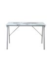 Modern Bureau van Glas en Metaal - Wit