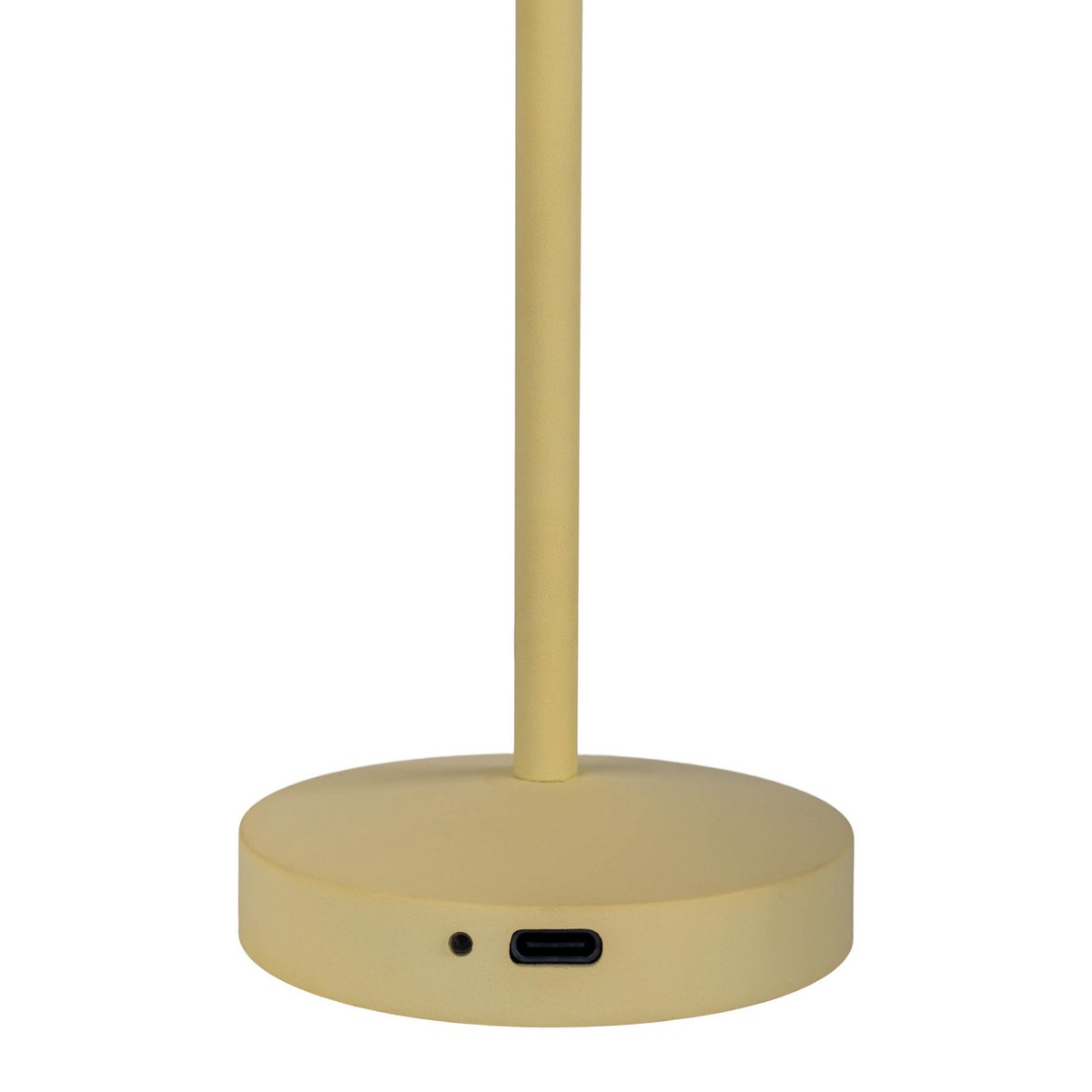 2-ex-ingestelde LED-batterijtafellamp "Gomba" voor buiten en binnen, gemaakt van metaal en plastic in geel, 18,5 cm hoog - Afbeelding 8