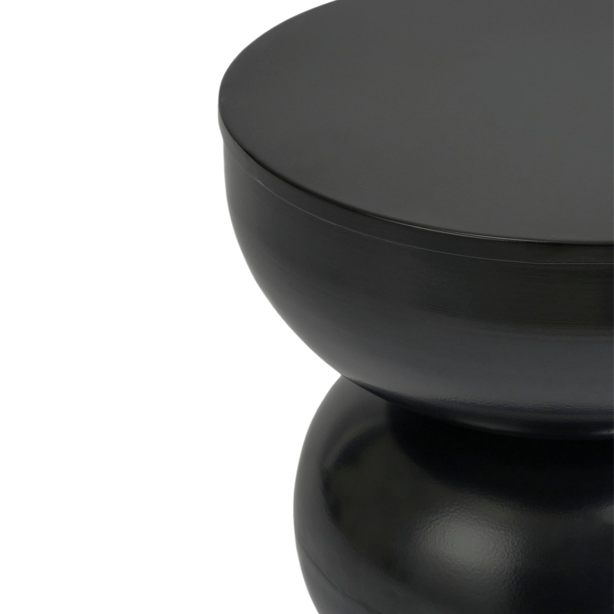 Luna Ronde Bijzettafel Zwart 32 cm - Afbeelding 3