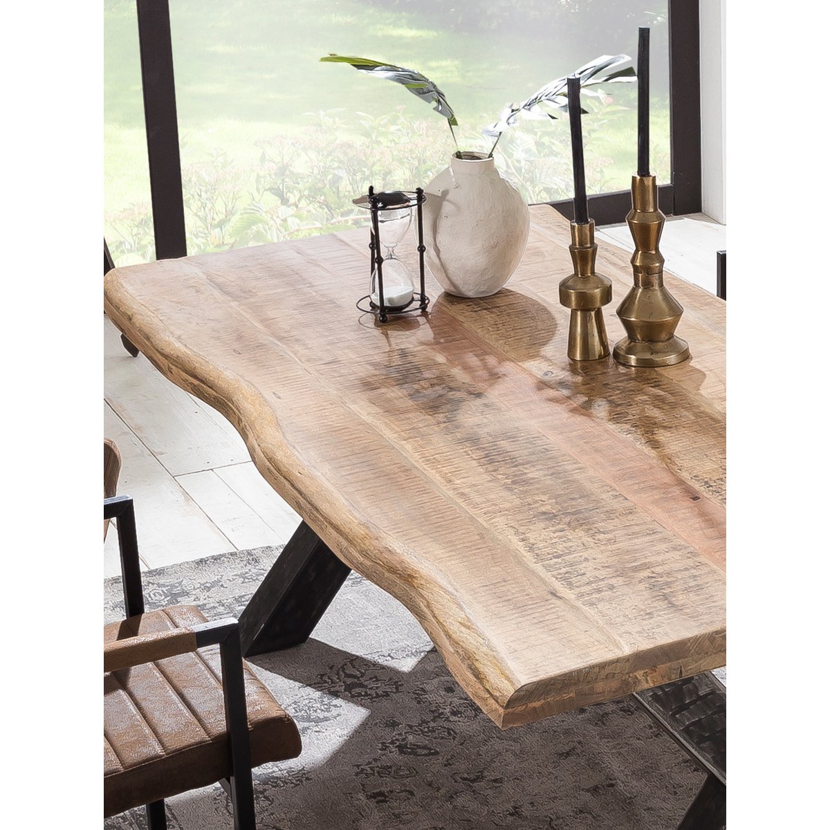 Tafelblad Massief Hout - Bruin 180x90 cm - Afbeelding 10