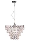 Fancy Hanglamp met Chromen Glans en Glamoureuze Uitstraling
