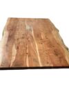 Massief Houten Tafelblad 240 cm Bruin 56 mm
