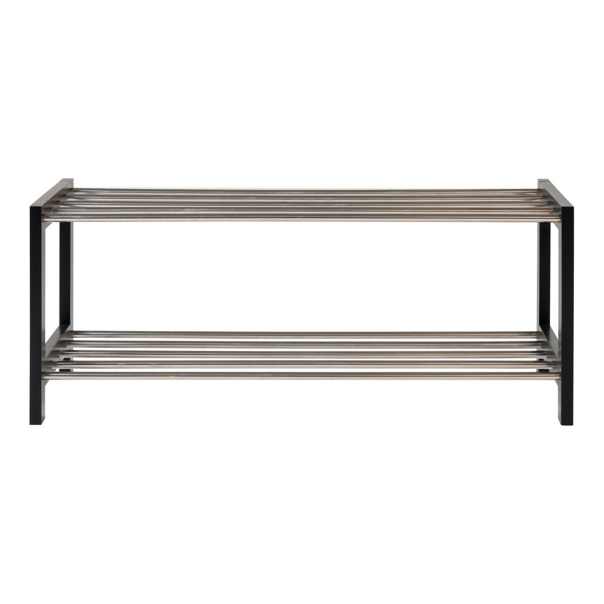 Padova Schoenenrek - Zwart, Populier/Staal, 78x34x32 cm - Afbeelding 3