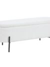 Bedbank met opbergfunctie wit