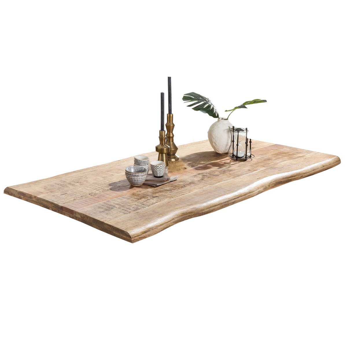 Tafelblad Massief Hout - Bruin 180x90 cm - Afbeelding 2