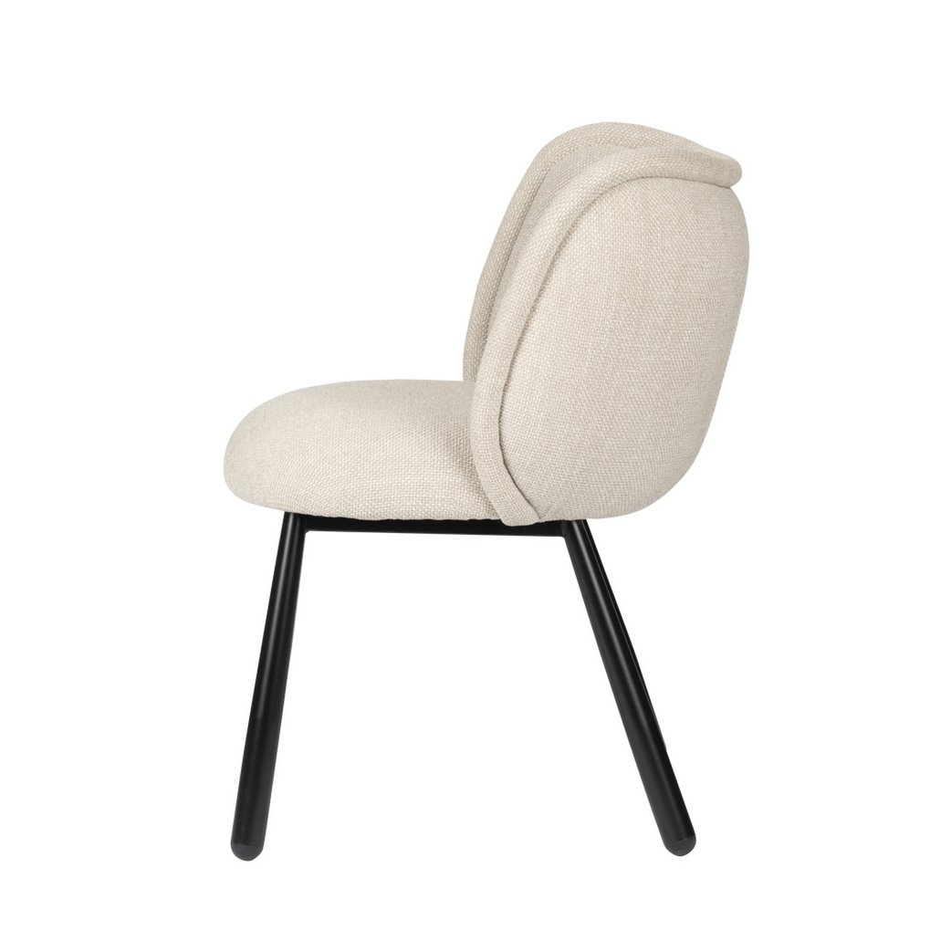 Panda Chair - Beige met Zwart Onderstel - Afbeelding 6