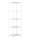 House Nordic Vita Witte Boekenkast met 5 Planken 51 x 36 x 170 cm