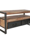 TV-Lowboard van Massief Acaciahout met Industrieel Metalen Frame