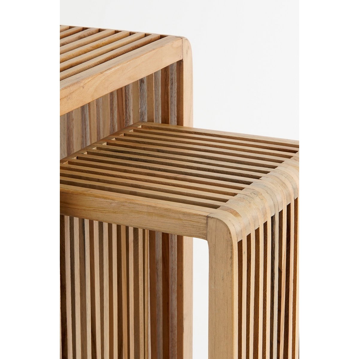 Yonker Set van 2 Houten Plantentafels - Afbeelding 4