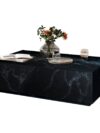 Salontafel zwart, 120x75 cm