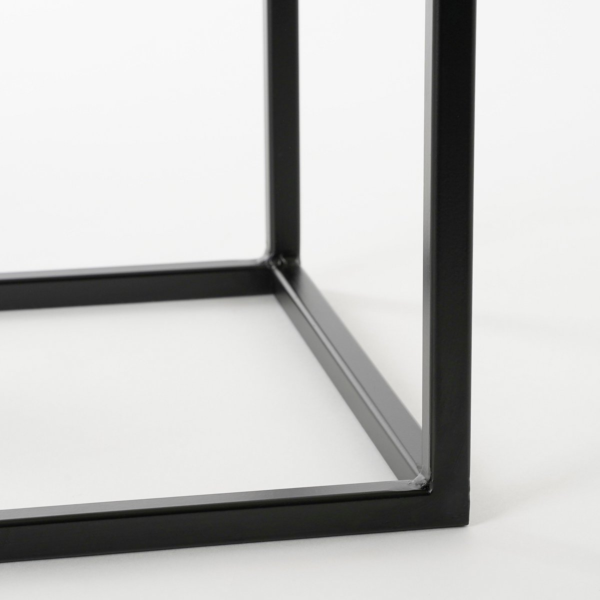 Goa Set van 2 Industriële Plantentafels Zwart Metaal - Afbeelding 4