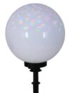 Buiten de Spitical Spit "Ball" D: 40 cm, voor buiten, plastic aarde spies, wit, E27, - Wegelettes