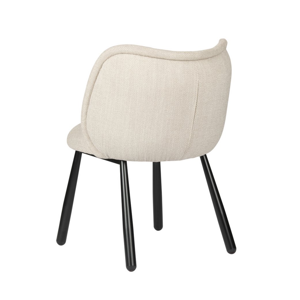 Panda Chair - Beige met Zwart Onderstel - Afbeelding 5