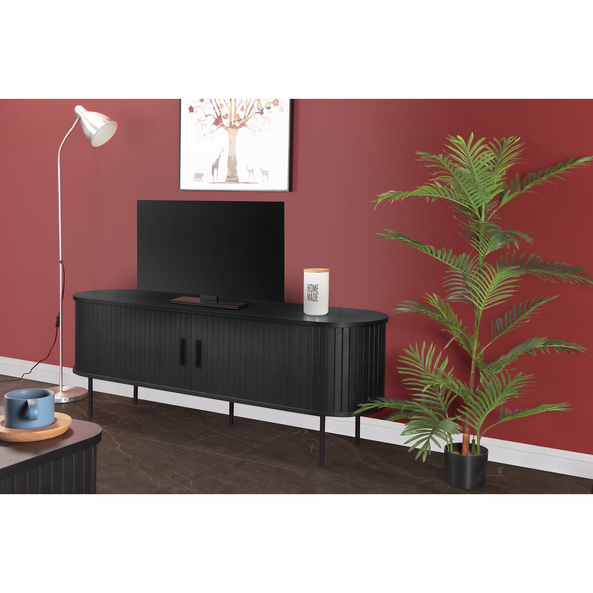 Lowboard - zwart - Afbeelding 6