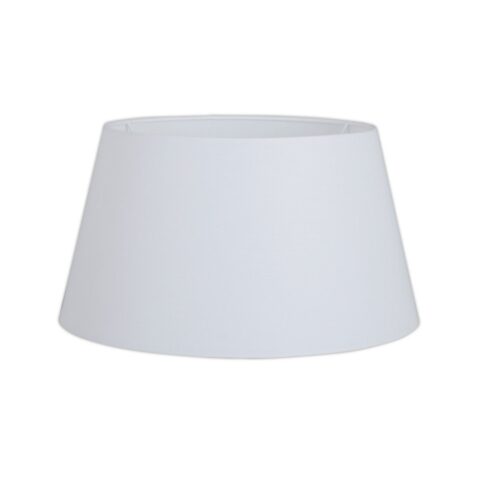 Lampenkap voor tafellichten, Ø 40 cm aan de onderkant, Ø boven 30 cm, 22 cm hoog, polyester katoenmix in wit.
