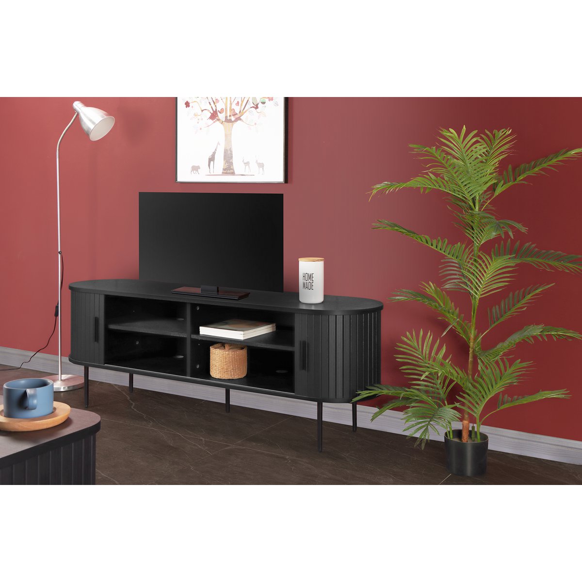 Lowboard - zwart - Afbeelding 7