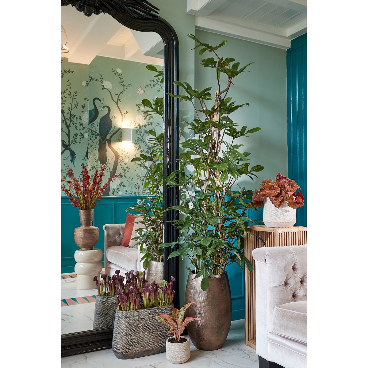 Yonker Set van 2 Houten Plantentafels - Afbeelding 6