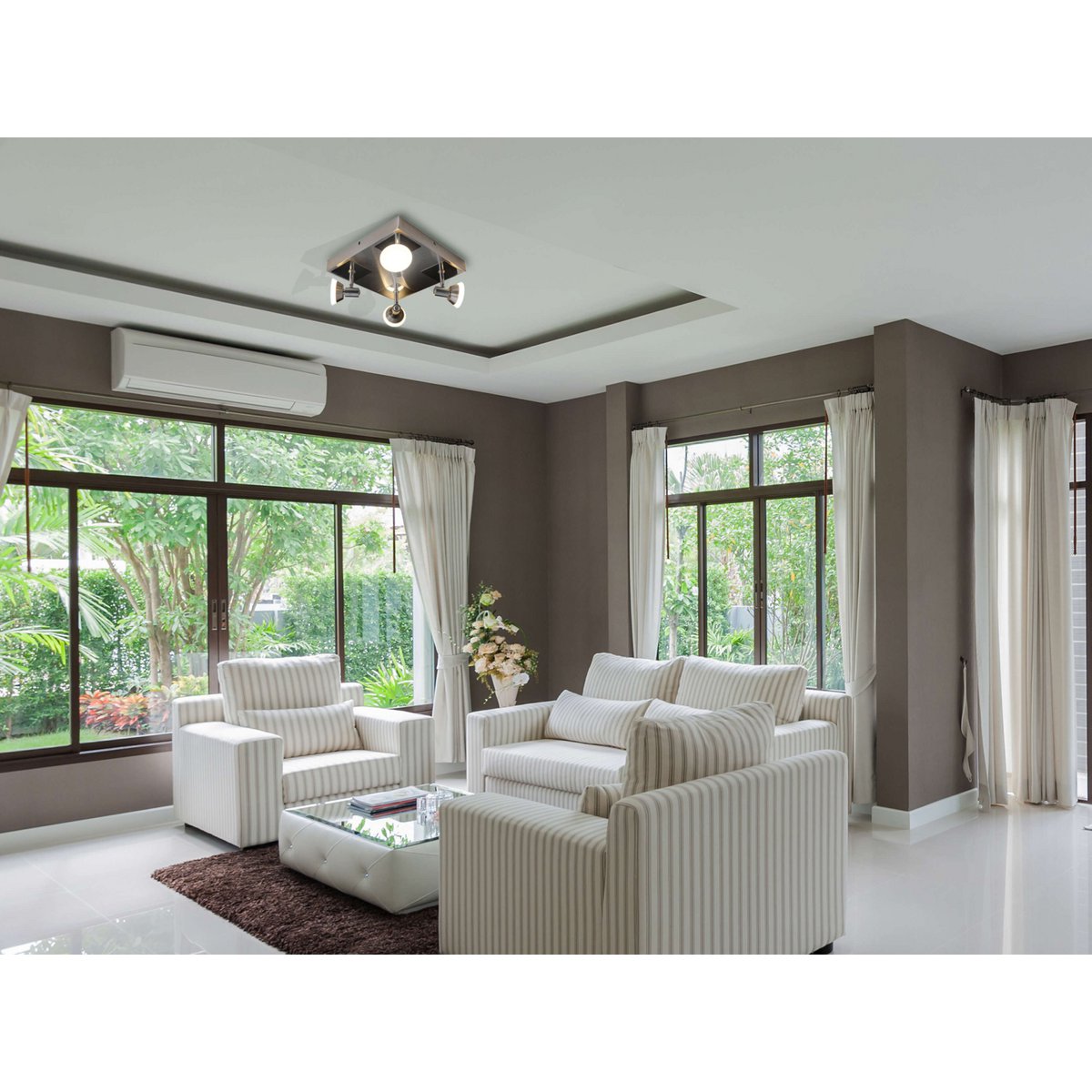 4 LED plafondlamp "Jericho" d:28cm - Afbeelding 5