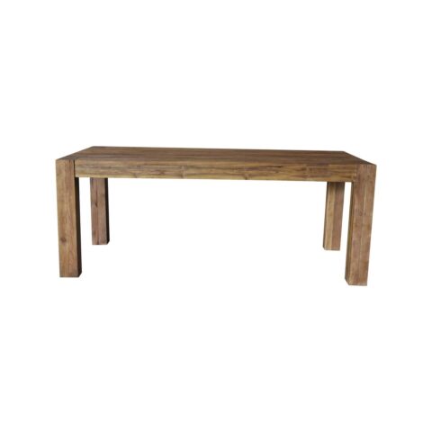 Eettafel van Verweerd Teakhout 220 cm in Kubusvorm