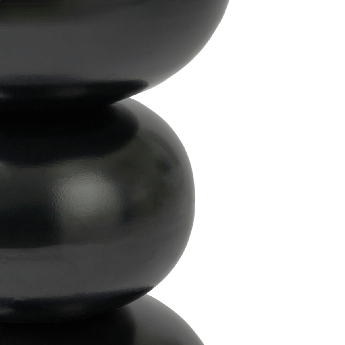 Luna Ronde Bijzettafel Zwart 32 cm - Afbeelding 4