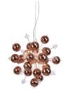 Hanger lamp "explosie" van metaal en glas, G9 -versies, hangende lamp voor eetkamer, woonkamer, gang of kantoor, Øca. 65 cm