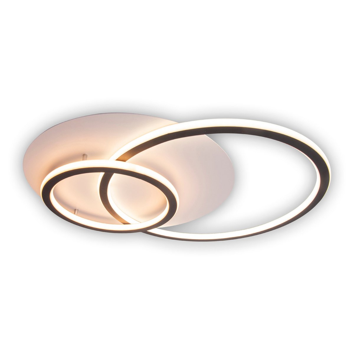 Näve Kirk Plafondlamp met Drie Ringen - Zwart/Wit