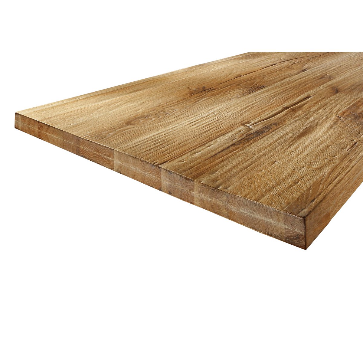 Eettafel hout met zwart metalen frame 220 x 100 cm - Afbeelding 3