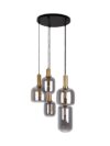 Fumo Hanglamp met Rookglas en Goudkleurig Metaal