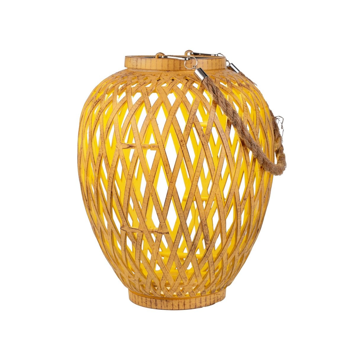 2 Set Basket / Solar Record "Cesto", gemaakt van natuurlijke gekleurde Artstrattan, met schemeringsensor, warm wit, 24 cm hoog, voor de buitenruimte - Afbeelding 3