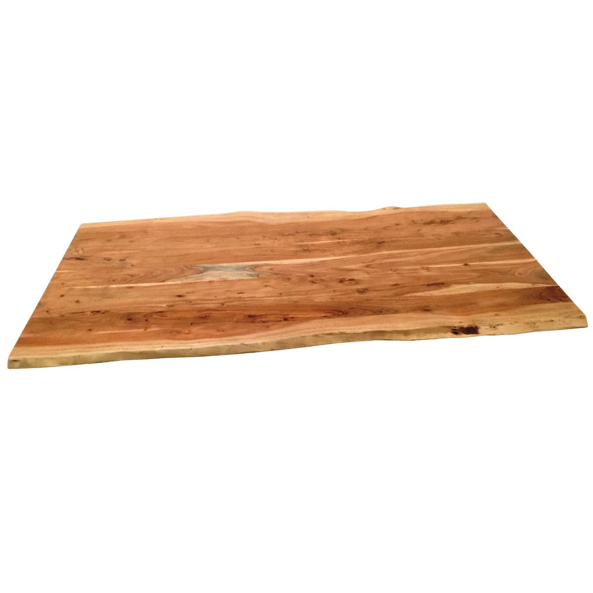 Massief Houten Eettafel - Acaciahout met Bruin X-Frame 220x100 cm - Afbeelding 3