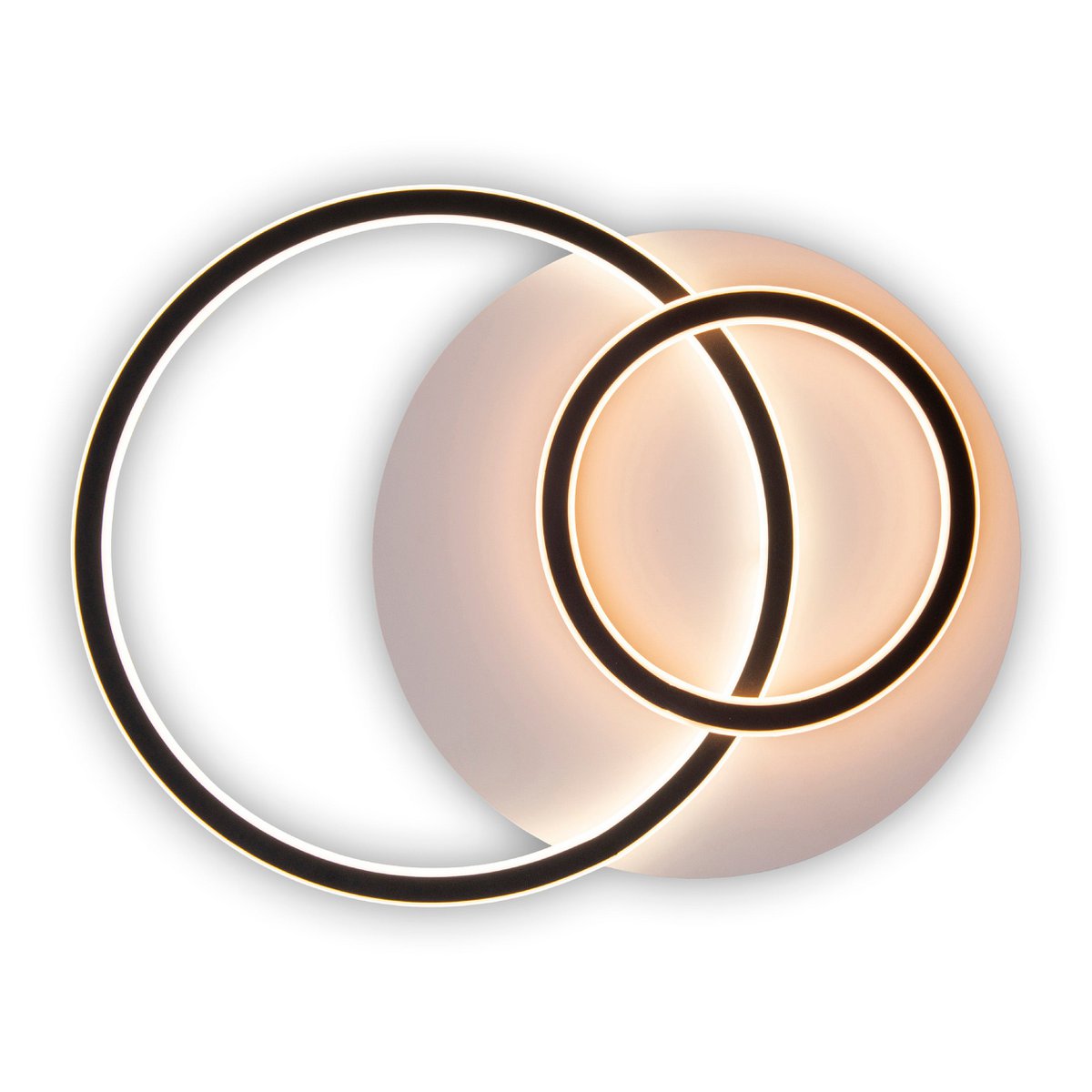 Näve Kirk Plafondlamp met Drie Ringen - Zwart/Wit - Afbeelding 6