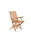Tuinfauteuils, set van 2, teak