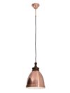 Metalen hanglamp "Pinhead" met houtlook opzetstuk