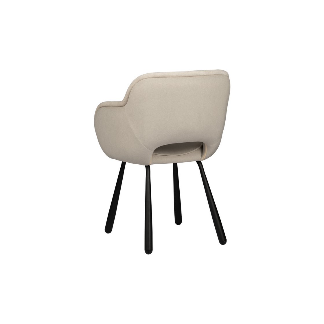 Elephant Chair - Beige met Zwart Onderstel - Afbeelding 5