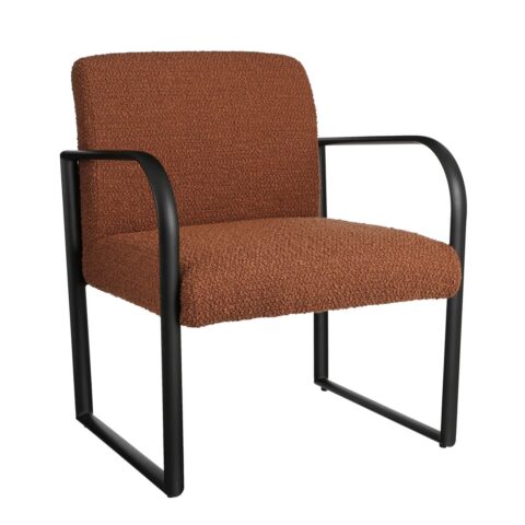 Symon Fauteuil Bruin met Modern Frame