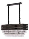 Hanglamp Crystal Black | 80x30cm