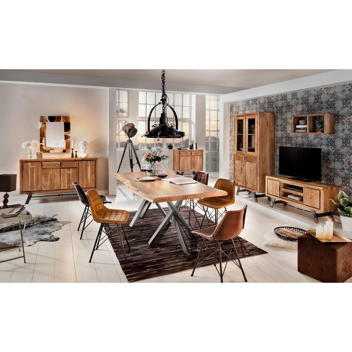 Massief Houten Tafelblad 240 cm Bruin 56 mm - Afbeelding 10