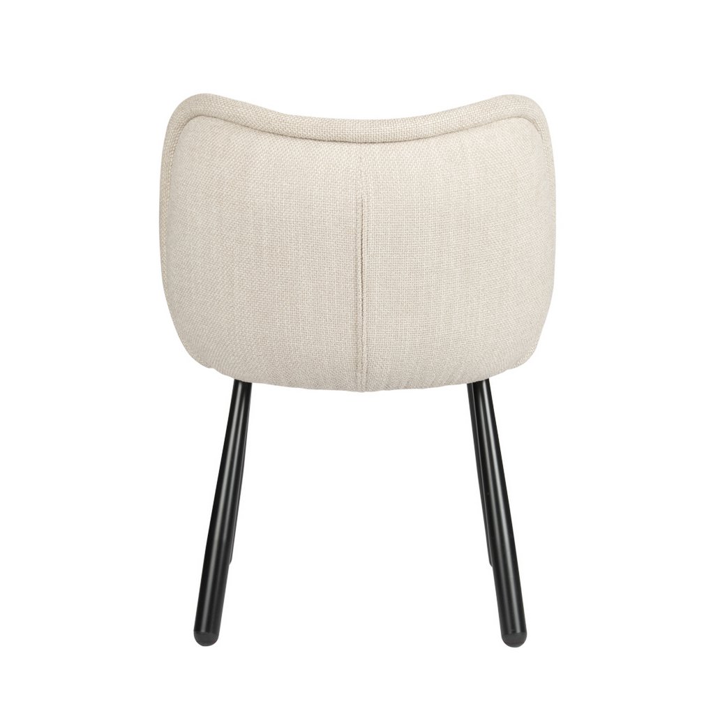Panda Chair - Beige met Zwart Onderstel - Afbeelding 4