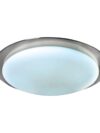 Moderne Plafondlamp Zilver Wit met Kleurwisselaar