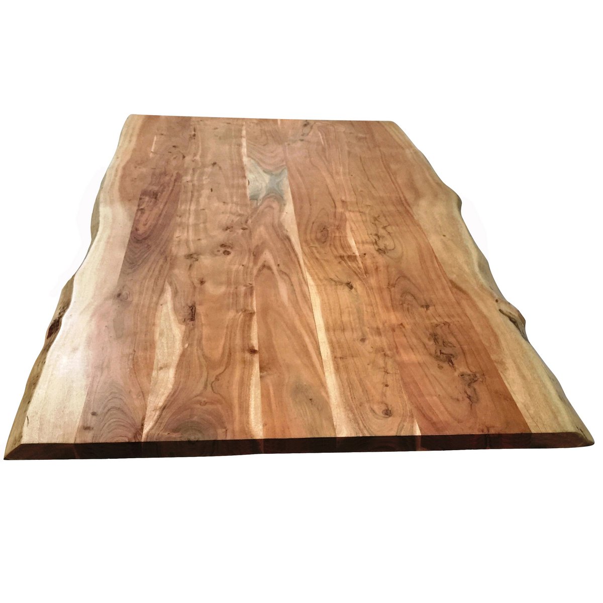 Eettafel Acaciahout met Boomrand - Naturel/Zwart 200x100 cm - Afbeelding 2