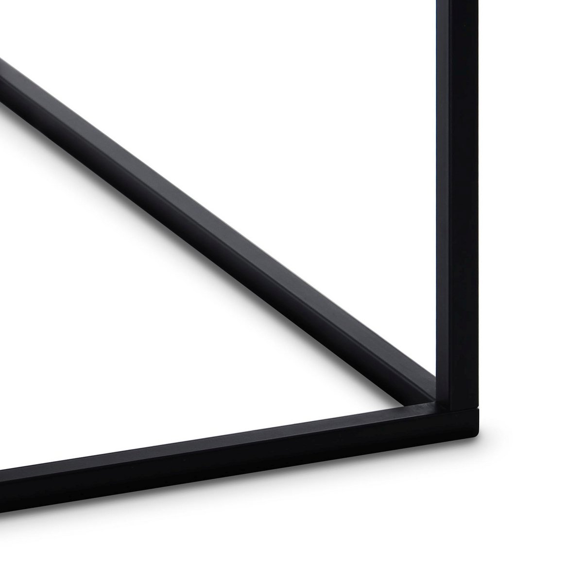 Marmeren salontafel wit zwart 75 x 75 x 48 cm - Afbeelding 6