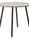Aalst Salontafel - Zwart/Beige, Staal, MDF, Ø55x45cm