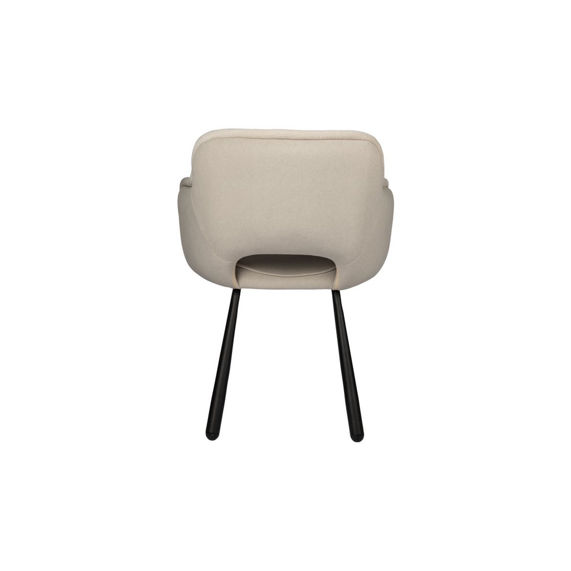 Elephant Chair - Beige met Zwart Onderstel - Afbeelding 4